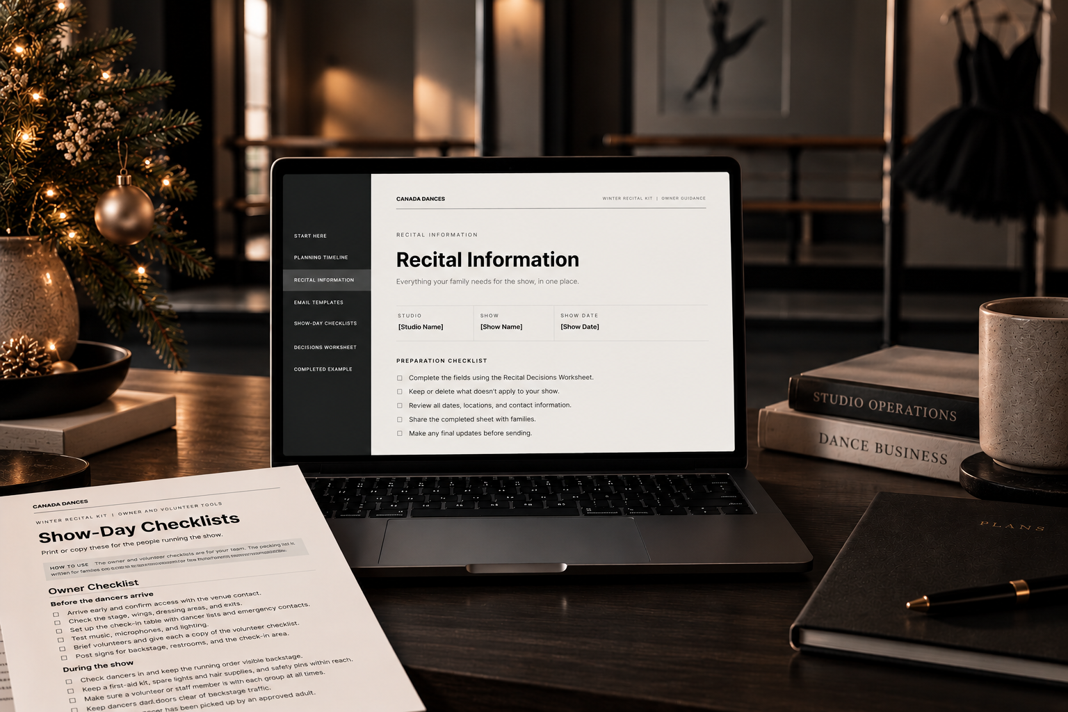 Winter Recital Communication Kit